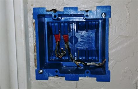 blue electrical box double gang to single gang reducer|Right way to convert 2 to 1 gang : r/askanelectrician.